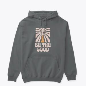 Be The Good Palm Tree Hoodie – Grey