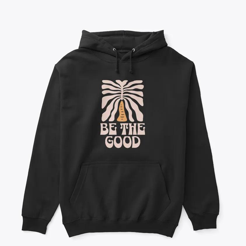 Be The Good Palm Tree Hoodie β Black